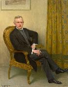 Portrait des kaiserlichen Kammerherrn von Winterfeldt, in Armlehnstuhl sitzend